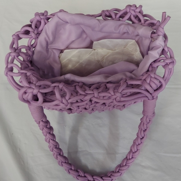 Claire's Net Tote Bag - Purple NWT - Picture 4 of 4